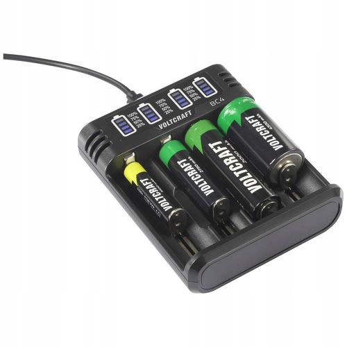 Ładowarka akumulatorków do ogniw LiIon NiMH 4 gniazda AA AAA C 500 mA na Arena.pl