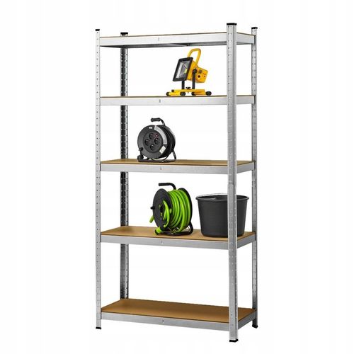 Regał metalowy ocynkowany wciskany 180x90x40 cm, 5 półek 875kg na Arena.pl