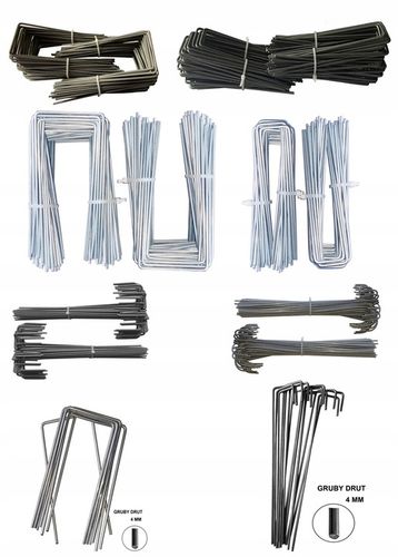 MOCNE METALOWE SZPILKI DO AGROWŁOKNINY AGROTKANINY KOŁKI 25 na Arena.pl