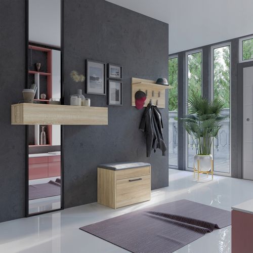 SZAFKA NA BUTY PARMA MINI DĄB SONOMA Z SIEDZISKIEM I SCHOWKIEM na Arena.pl