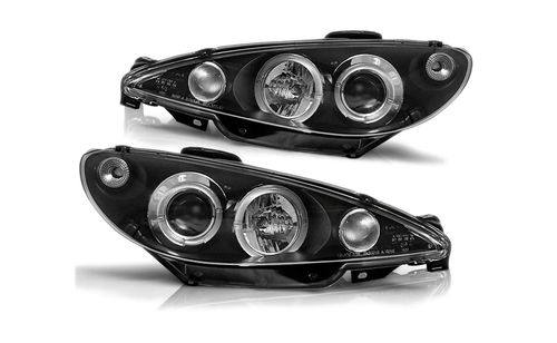 LAMPY REFLEKTORY Do PEUGEOT 206  Od Roku 2002- RINGI SOCZEWKI na Arena.pl