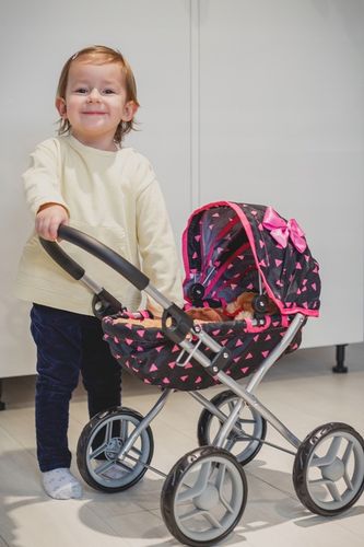 KINDERPLAY WÓZEK DLA LALEK GŁĘBOKI GONDOLA SKŁADANY DASZEK na Arena.pl