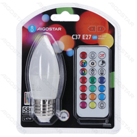 Żarówka LED C37 E27 6W RGB 1 sztuka w blistrze do efektownego oświetlenia