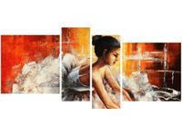 OBRAZ PRIMA BALERINA CIEPŁYM TLE