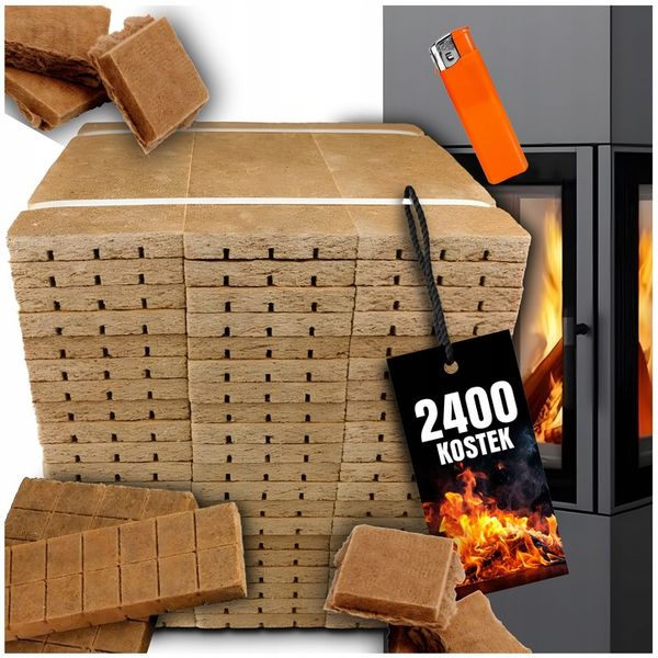 PODPAŁKA ROZPAŁKA DO PIECA KOMINKA GRILLA 2400 KOSTEK + GRATIS zdjęcie 1