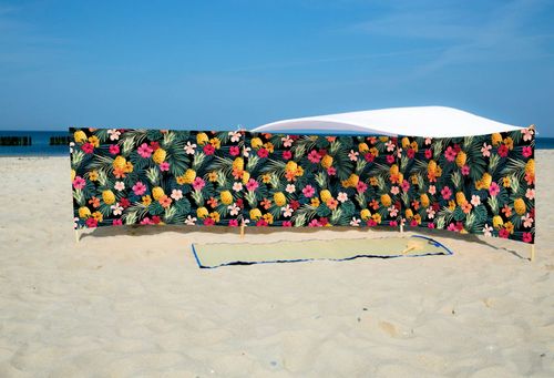 PARAWAN PLAŻOWY Ananasy z indywidualnym  napisem 5 PANELI 5.5 na Arena.pl