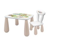 MALTEX SET LUNA LEŚNA FERAJNA Stolik dla dzieci + krzesełko biały/beżowy