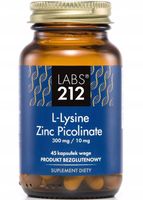 Suplement diety Labs212 L-Lysine Zinc Picolinate cynk kapsułki 45 szt.