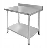 STÓŁ GASTRONOMICZNY Roboczy Ze Stali Nierdzewnej 120x60 cm PRZYŚCIENNY