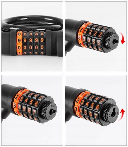 ZAMEK ZAPIĘCIE BLOKADA DO ROWERU + ŚWIATŁO TYLNE Lampka LED Uchwyt na Arena.pl