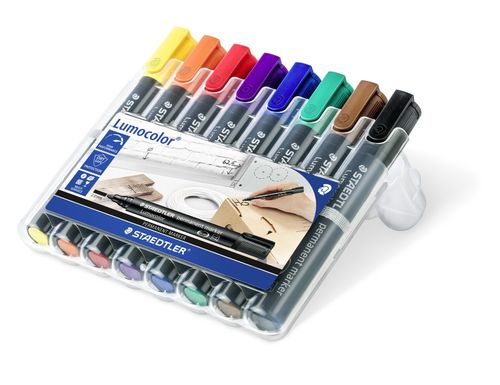 Marker permanent STAEDTLER 8kolorów okrągły 352WP8 na Arena.pl