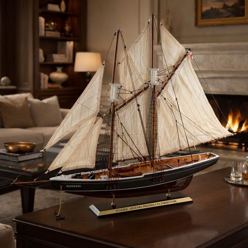 Model Statku Bluenose (77 cm) z Grawerem Prezent na Emeryturę na Arena.pl