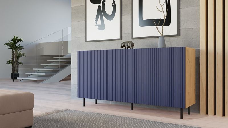 Komoda KAMA 3D SLIM ARISAN GRANAT zdjęcie 6