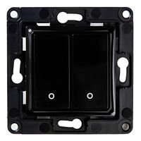 Włącznik Shelly 2 Przyciski WiFi Smart Home Czarny Inteligentny Dom