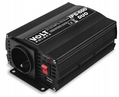 PRZETWORNICA VOLT 12/24V 230V 300/600W TIR + USB na Arena.pl