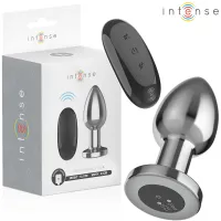 intense large plug metalowy z 10 trybami wibracji i pilotem l