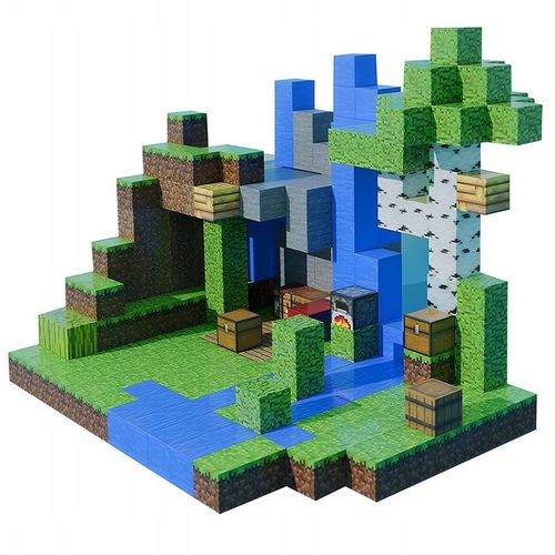 KLOCKI MAGNETYCZNE MINECRAFT KLOCKI SZEŚCIANY 100 KLOCKÓW + 1 FIGURKA MOCNE na Arena.pl