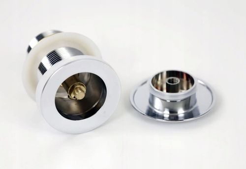 SYFON DO ZLEWU umywalki biały+korek do zlewu KLIKKLAK srebrny bez przelewu na Arena.pl