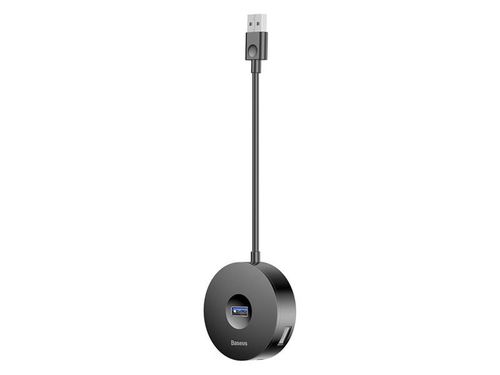 Baseus Round Box HUB Adapter USB na 4x USB 1x micro Czarny na Arena.pl