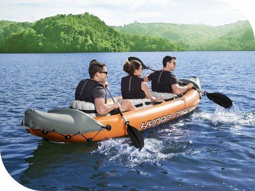 Kajak 3 osobowy Rapid Bestway 65132 Pompka Wiosła Torba NOWY MODEL 2024 na Arena.pl