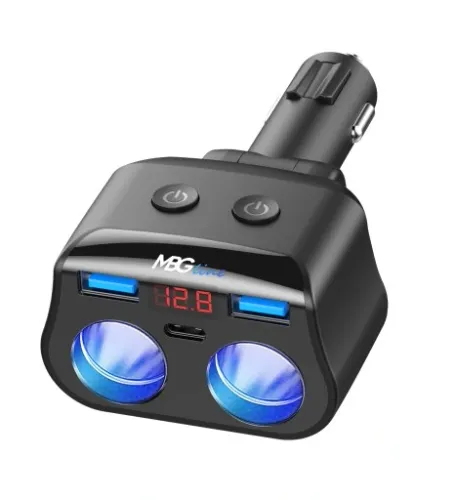 ROZDZIELACZ GNIAZDA ZAPALNICZKI 12-24V 3xUSB QC PD na Arena.pl