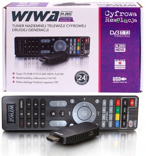 Tuner Dekoder Telewizji Naziemnej DVB T2 H.265 HEVEC TV MINI zdjęcie 6