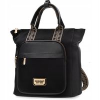 Monnari 2w1 Torebka Damska Shopper Plecak Miejski Torba Sportowa Czarna