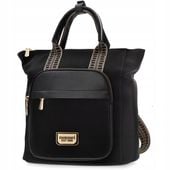 Monnari 2w1 Torebka Damska Shopper Plecak Miejski Torba Sportowa Czarna