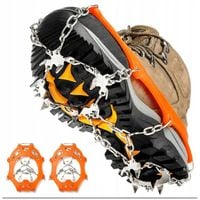 RACZKI NA BUTY ANTYPOŚLIZGOWE TURYSTYCZNE NA LÓD ŚNIEG 19 KOLCÓW