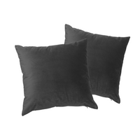 Grafitowa poszewka ozdobna 40x40 welurowa Werona