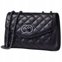 Modna pikowana torebka na łańcuszku listonoszka kopertówka