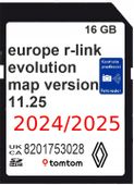 MAPA KARTA RENAULT R-LINK TOMTOM EVOLUTION LIVE 2024/2025 11.25 EU RADARY