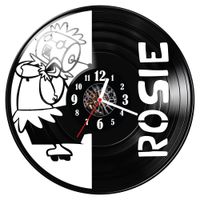 Zegar ścienny z płyty winylowej Rosie 1039.14