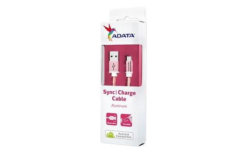 ADATA kabel USB type-A , charge and sync data on Android, różowe złoto na Arena.pl
