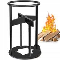 STOJAK do CIĘCIA DREWNA ŁUPARKA ŻELIWNA OPAŁ Kominka OGNISKO 27x14cm