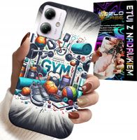 ETUI DO MOTOROLA MOTO G14 - SIŁOWNIA GYM FITNESS SPORT CASE + SZKŁO