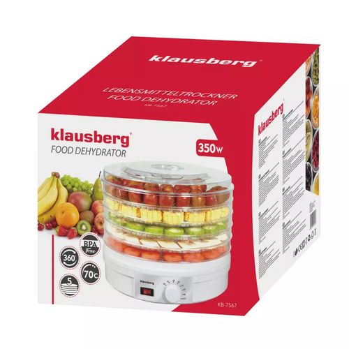elektryczna suszarka do grzybów owoców ziół klausberg kb-7567 na Arena.pl
