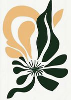 Plakat 50x70cm Kwiat Minimalistyczny , Wnętrza Styl Skandynawski, Boho