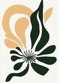 Plakat 50x70cm Kwiat Minimalistyczny , Wnętrza Styl Skandynawski, Boho