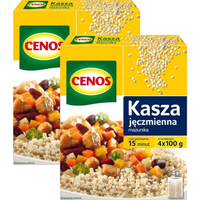 Cenos Kasza jęczmienna mazurska 400 g (4 x 100 g) x 2 sztuki