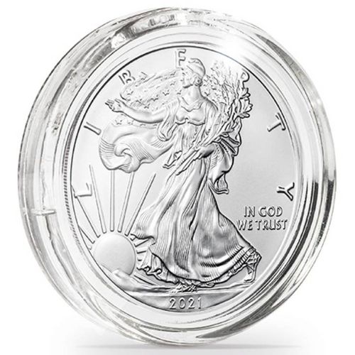 Leuchtturm - Plastikowy kapsel Amerykański Orzeł 1 uncja Srebra Ultra Perfect Fit 10 sztuk na Arena.pl