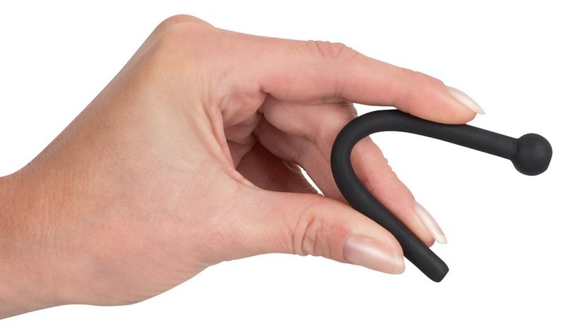 Czarny Elastyczny Dilator z Otworkiem zdjęcie 7