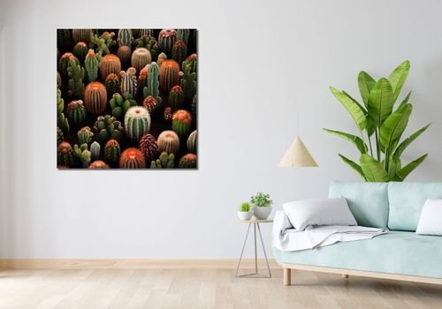 Obraz 100x100cm Ogród Kaktusów na Arena.pl