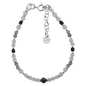 Bransoletka znak zodiaku Koziorożec - mix kamieni i srebro