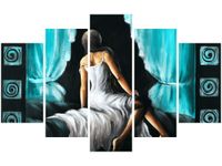 OBRAZ KOBIETA TURKUSIE