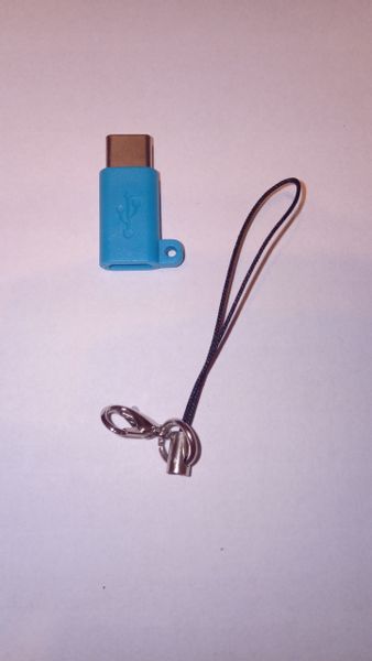 Przejściówka adapter micro usb typ c blue huawei zdjęcie 2