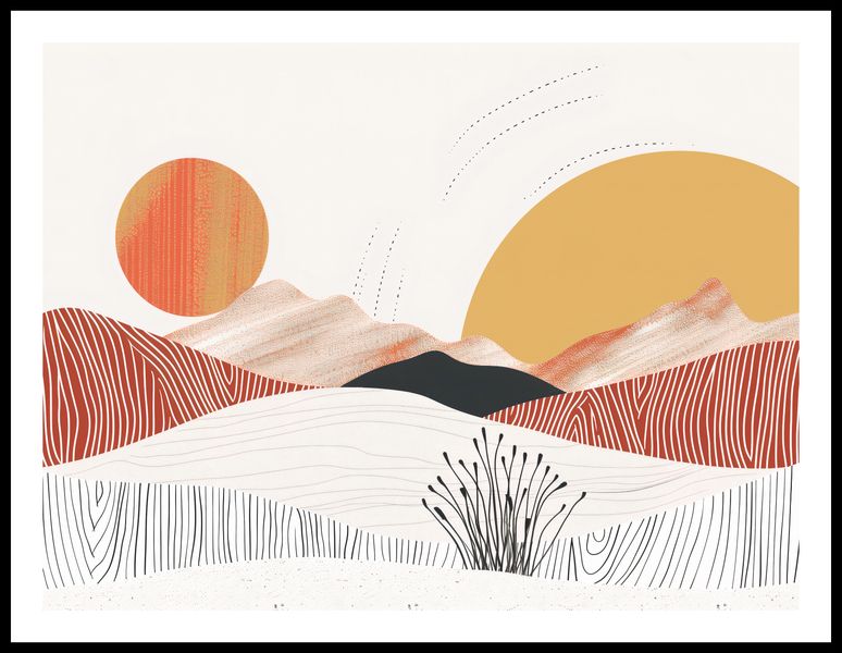 Plakat 80x60cm Roztańczone Słońce zdjęcie 3