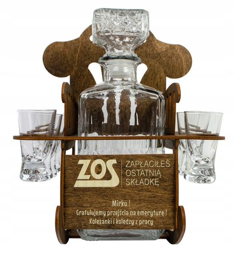 FOTEL BUJANY KARAFKA KIELISZKI PREZENT NA URODZINY DLA EMERYTA na Arena.pl