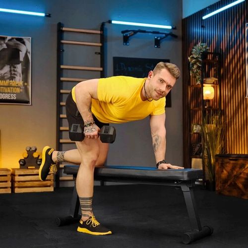 Hantla hex hantel żeliwny do ćwiczeń gumowany żeliwny 17,5kg Trex Sport na Arena.pl