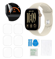 6X Folia ochronna do Apple Watch 12 42mm hydrożelowa na ekran mocna trwała